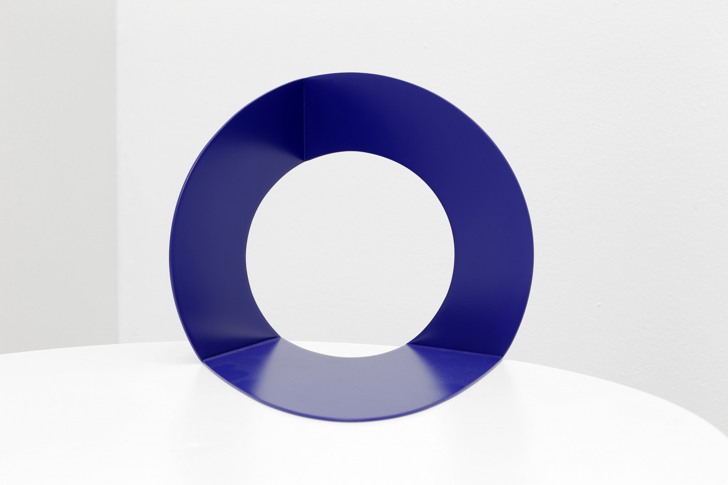 Felice Varini, ‘Cercle bleu’, 0013–2013,  Raw iron sheet laser cut and painted blue