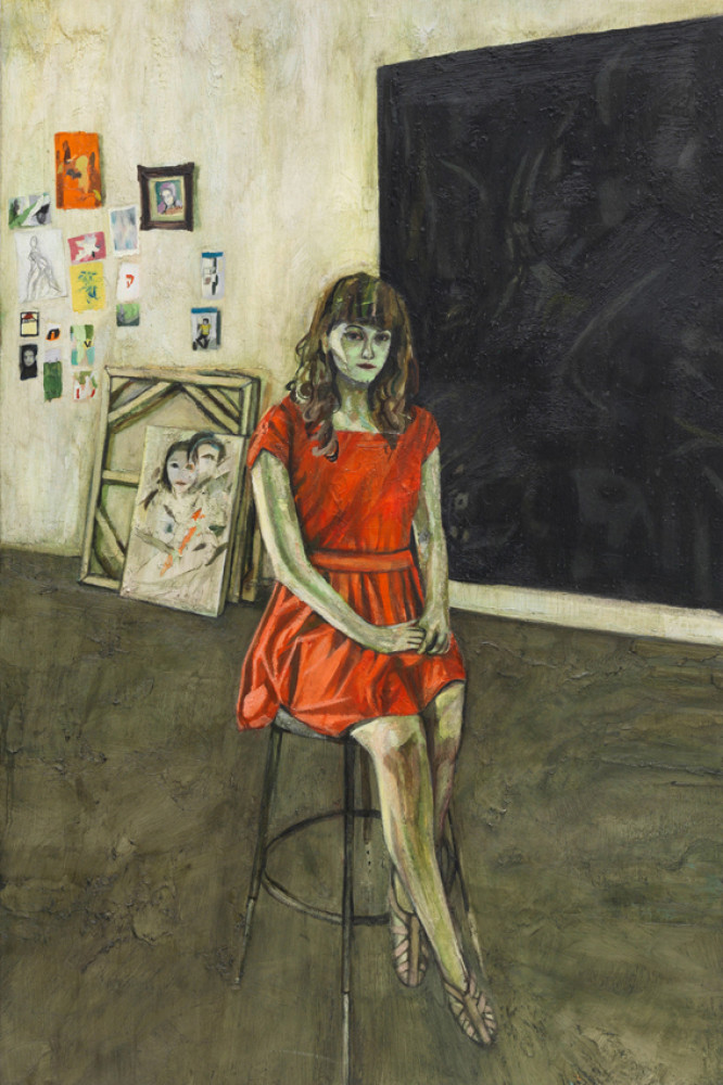 Raffi Kalenderian, ‘Dasha (Red Dress)’, 2013, Oil on Canvas