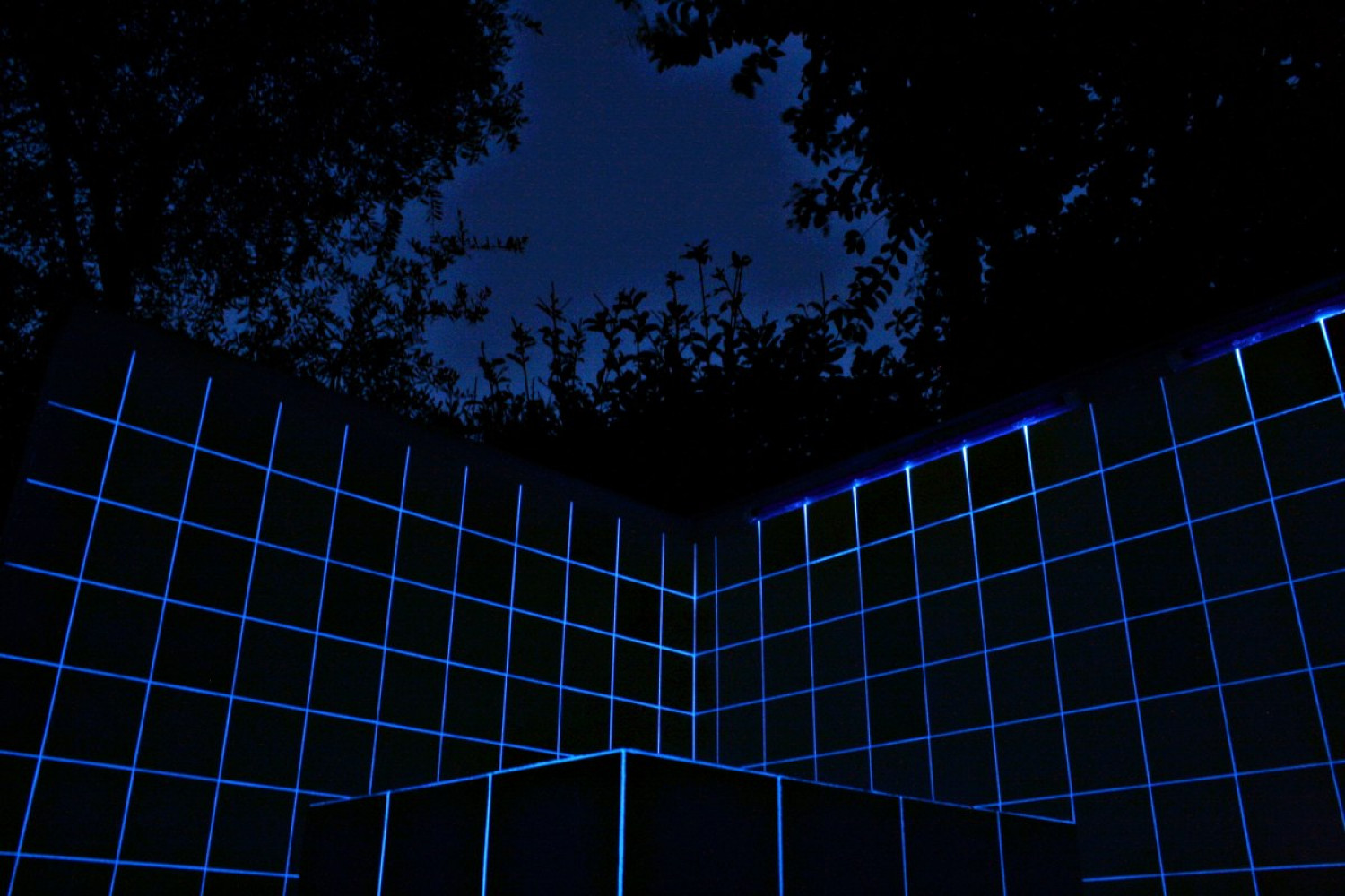 Alex Dorici, ‘Azulejos Light Line 844 (night view)’, 2016, Ceramic tiles, UV pigment, Wood lamp